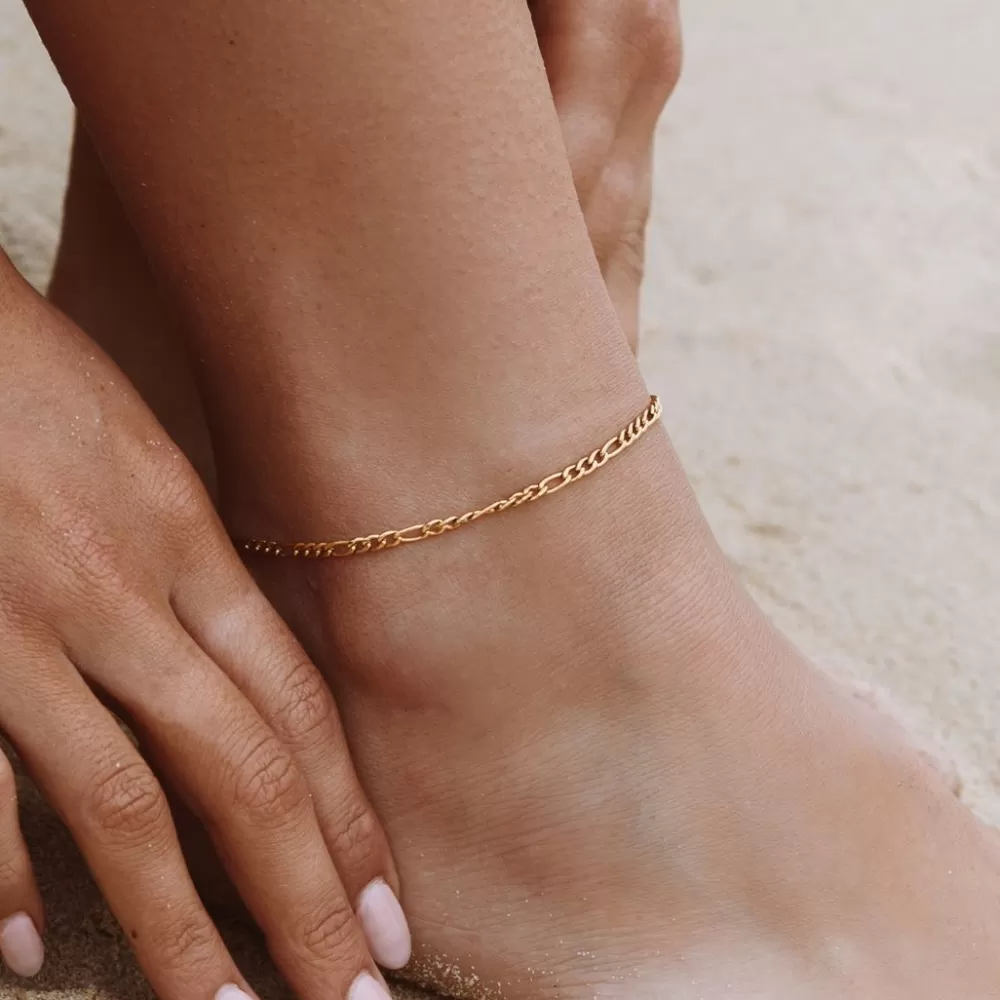 Atolea Jewelry Amalfi Figaro Anklet