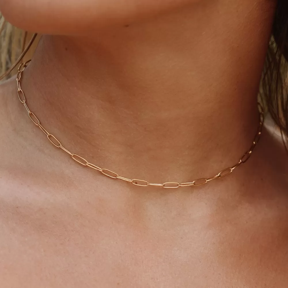 Atolea Jewelry Cozumel Paperclip Choker