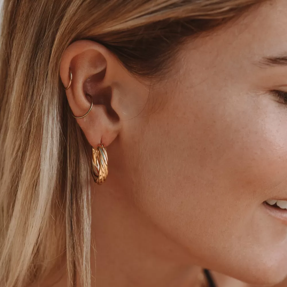 Atolea Jewelry Everyday Twisted Hoops