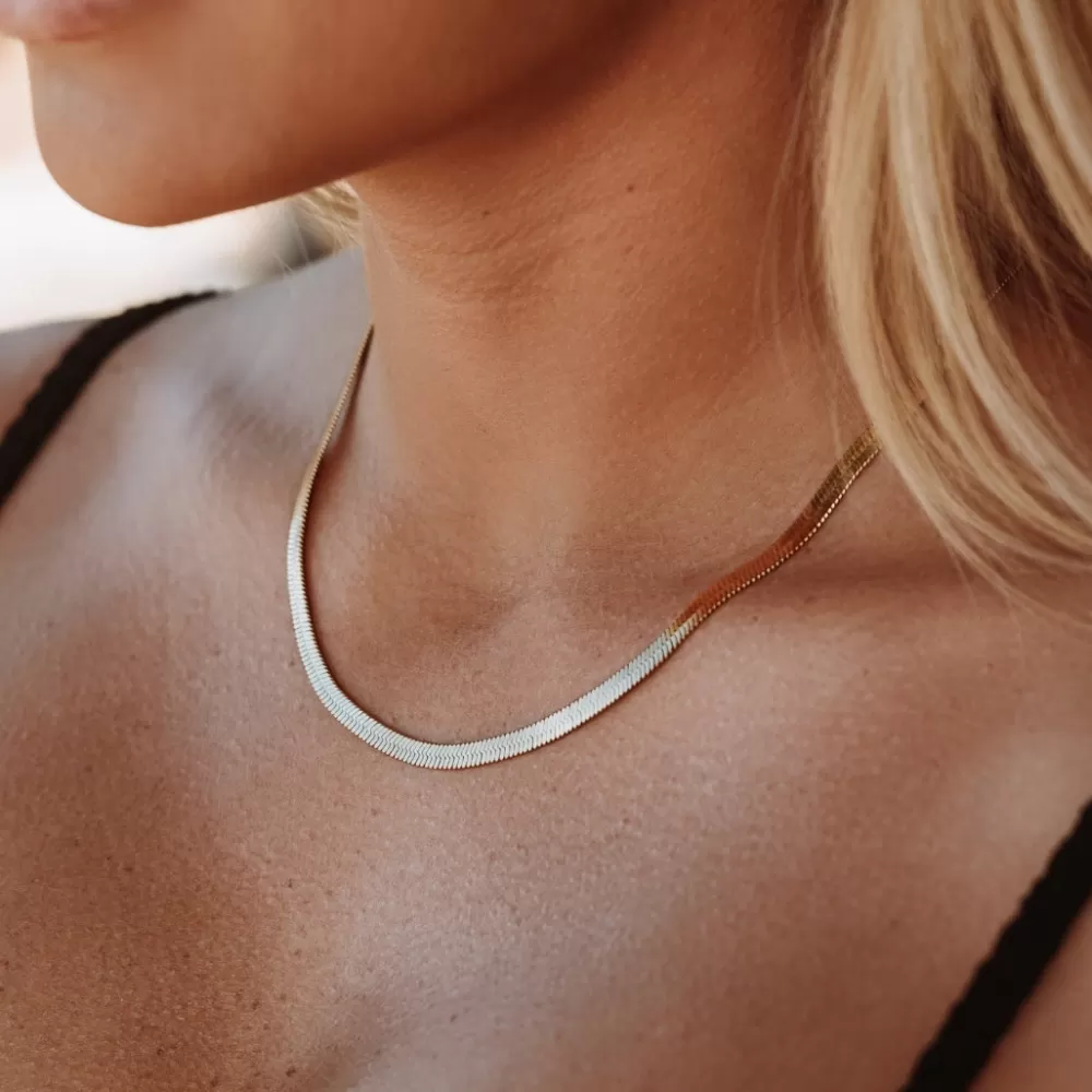 Atolea Jewelry Kauai Herringbone Choker