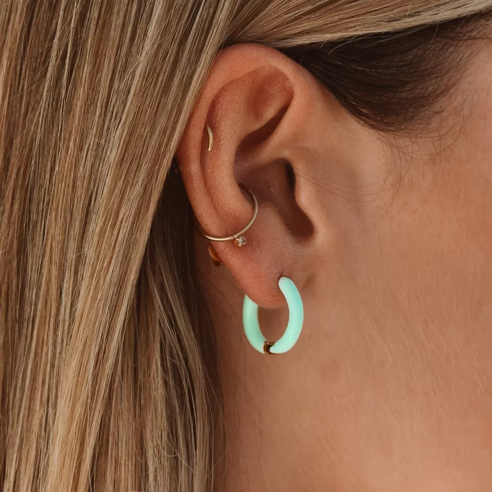 Atolea Jewelry Lime Hoops