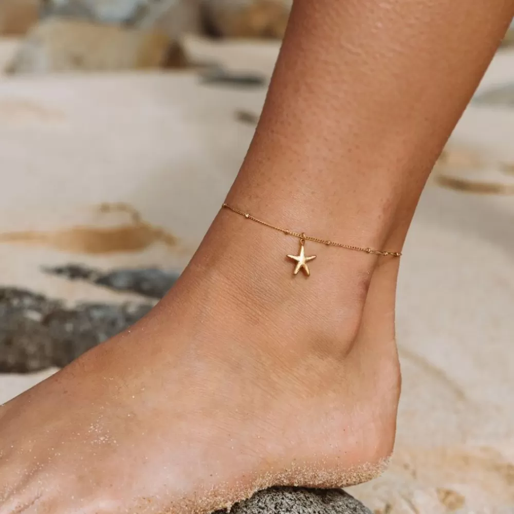 Atolea Jewelry Mini Starfish Anklet