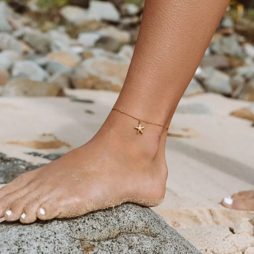 Atolea Jewelry Mini Starfish Anklet