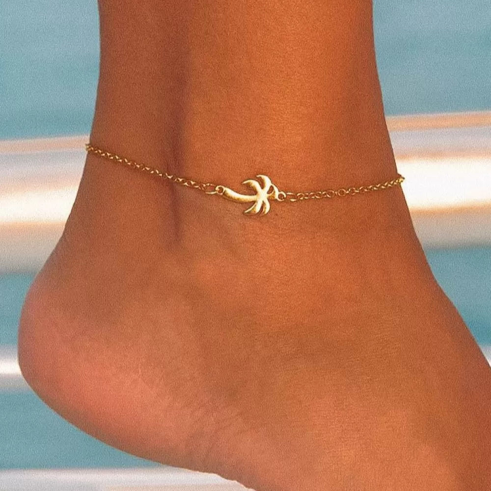 Atolea Jewelry Palm Tree Anklet