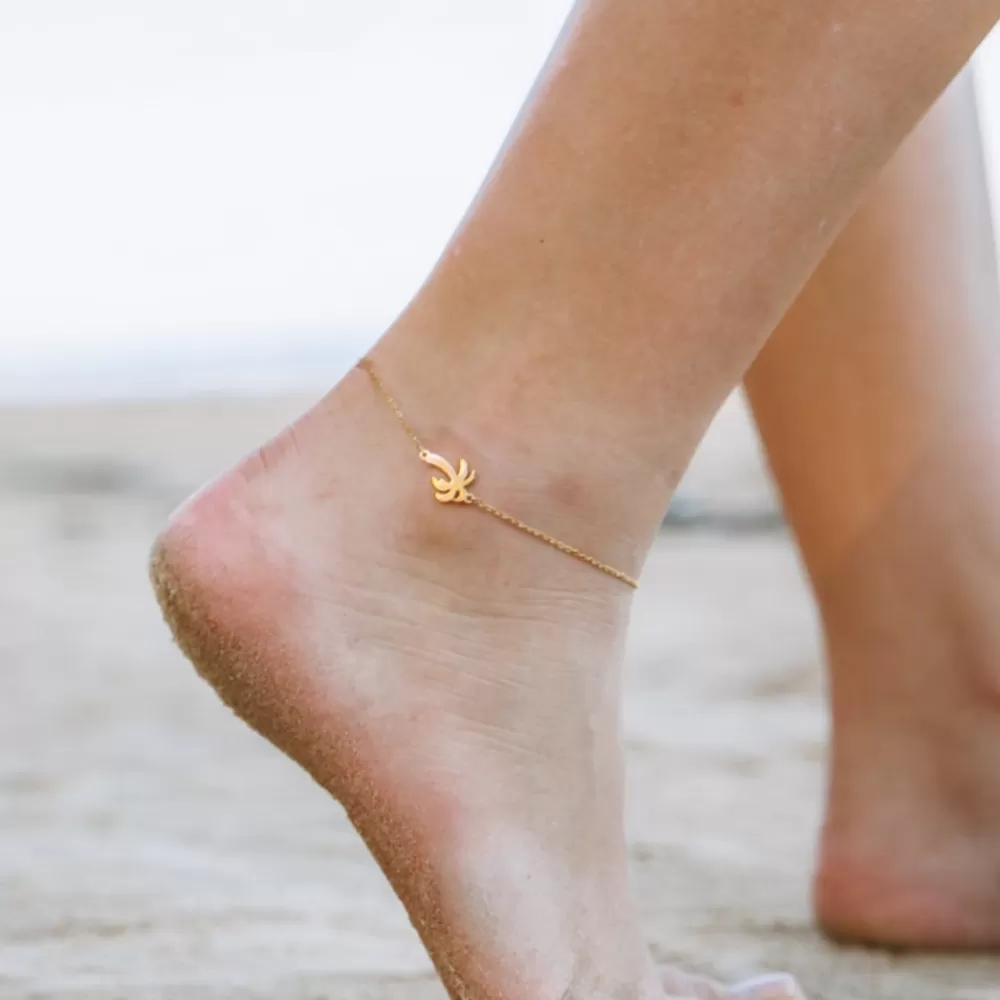 Atolea Jewelry Palm Tree Anklet