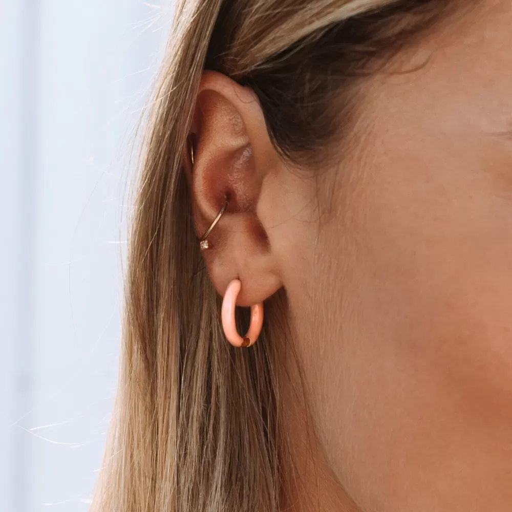 Atolea Jewelry Tangerine Hoops