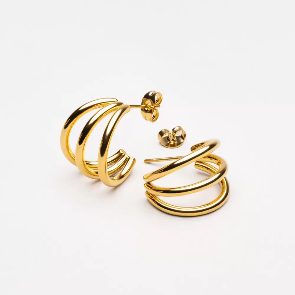 Atolea Jewelry Triple Hoops